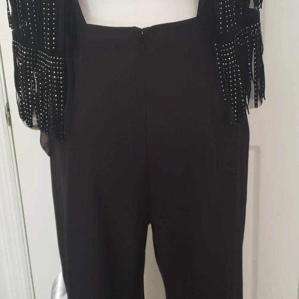 SHO sleeveless black sparkle jumpsuit - Picture 10 of 15